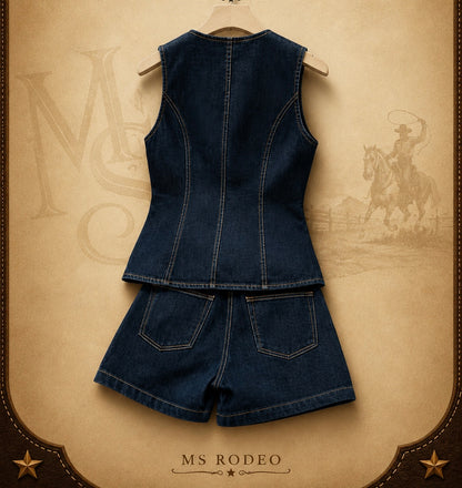 Set Western Dark Denim
